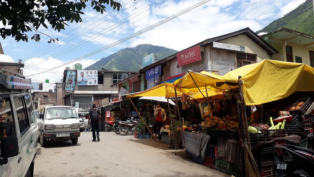 Kullu Valley in Bhuntar, Himachal Pradesh