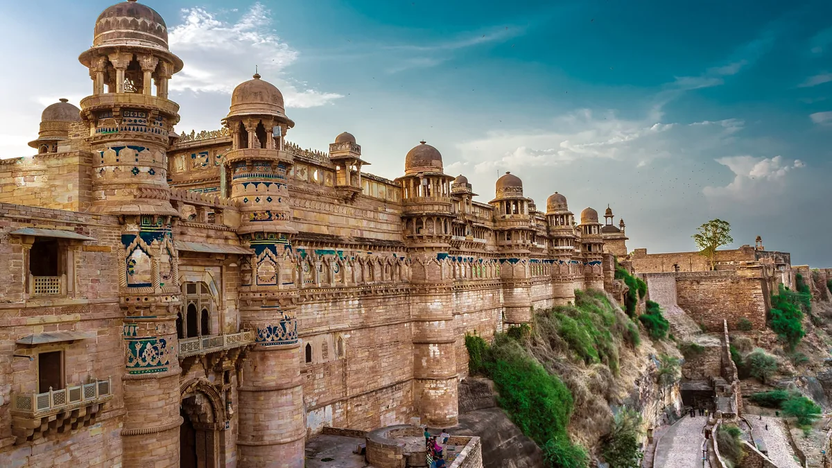 Gwalior Fort Pearl in the Necklace & Jai Vilas Palace in Gwalior, Madhya Pradesh