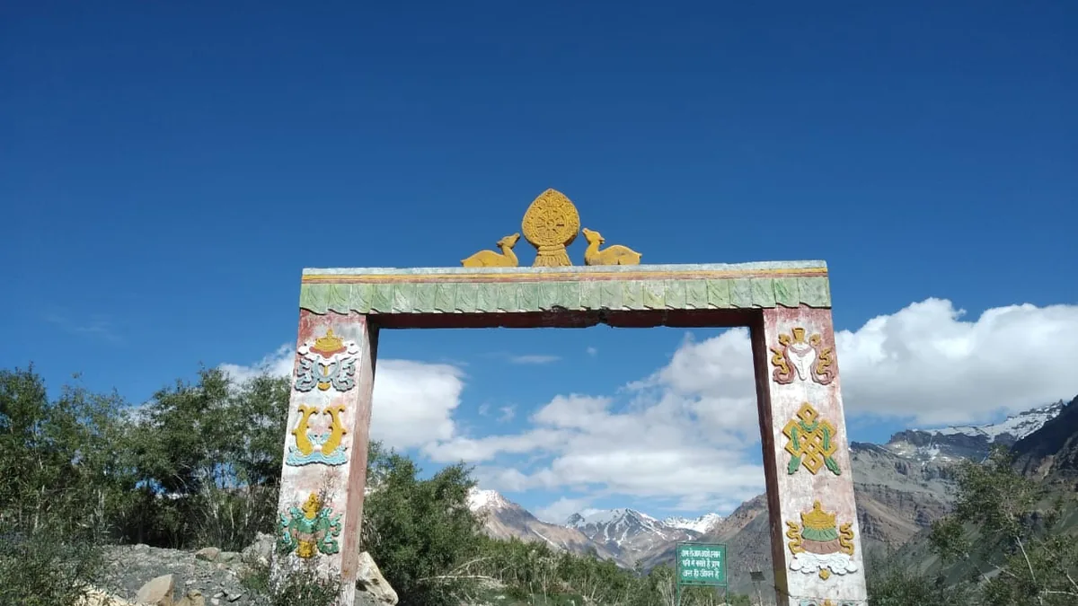 Ancient Kaza Fort in Kaza, Himachal Pradesh