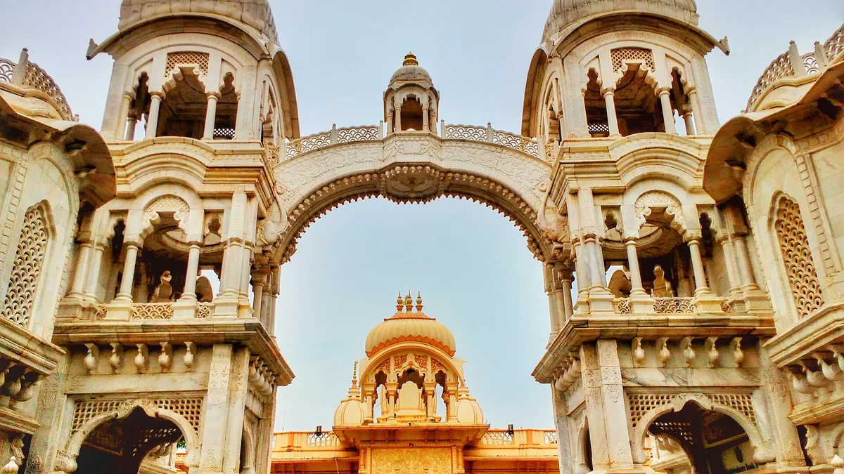 Prem Mandir & Banke Bihari Sacred Temple in Vrindavan, Uttar Pradesh